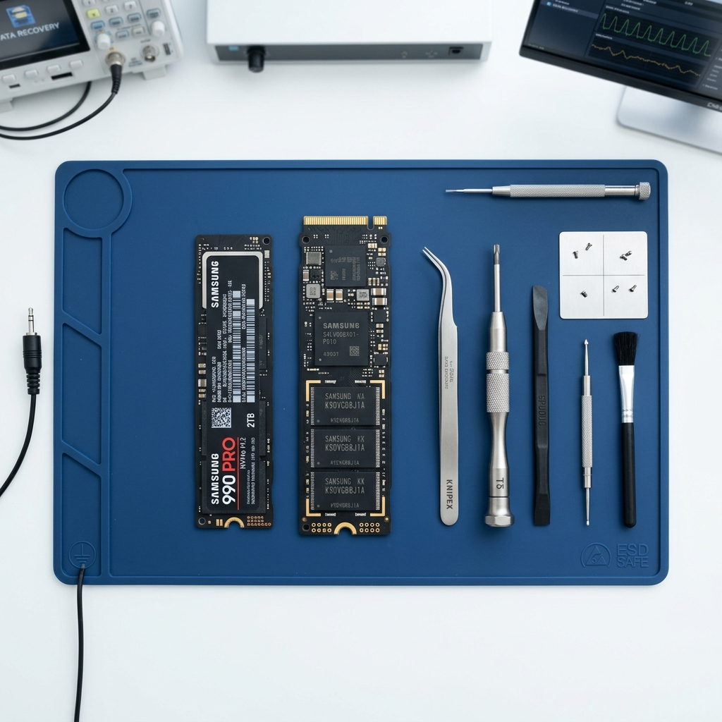 Abstract blue cover for transferring data to a new computer.